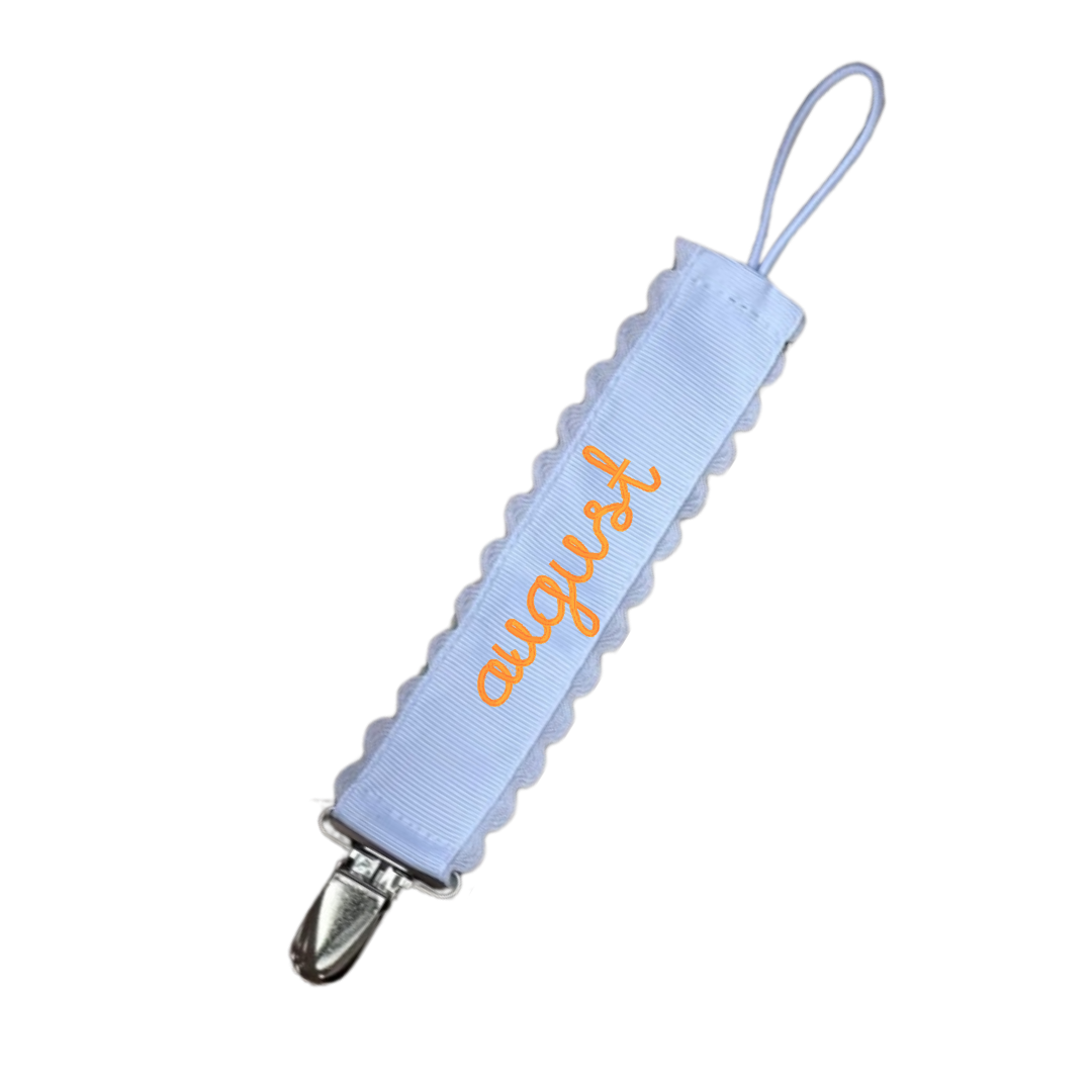 Embroidered Paci Clip