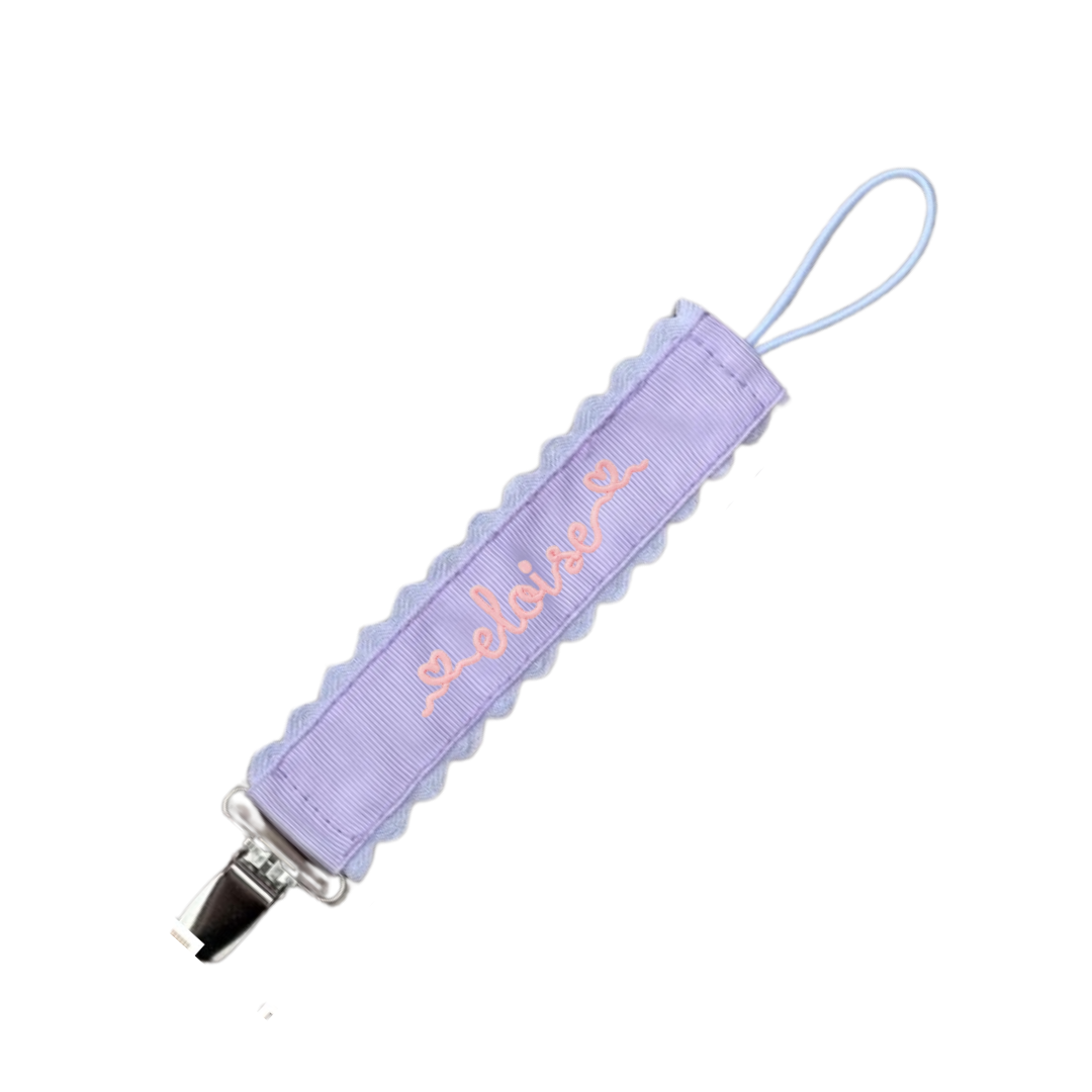 Embroidered Paci Clip