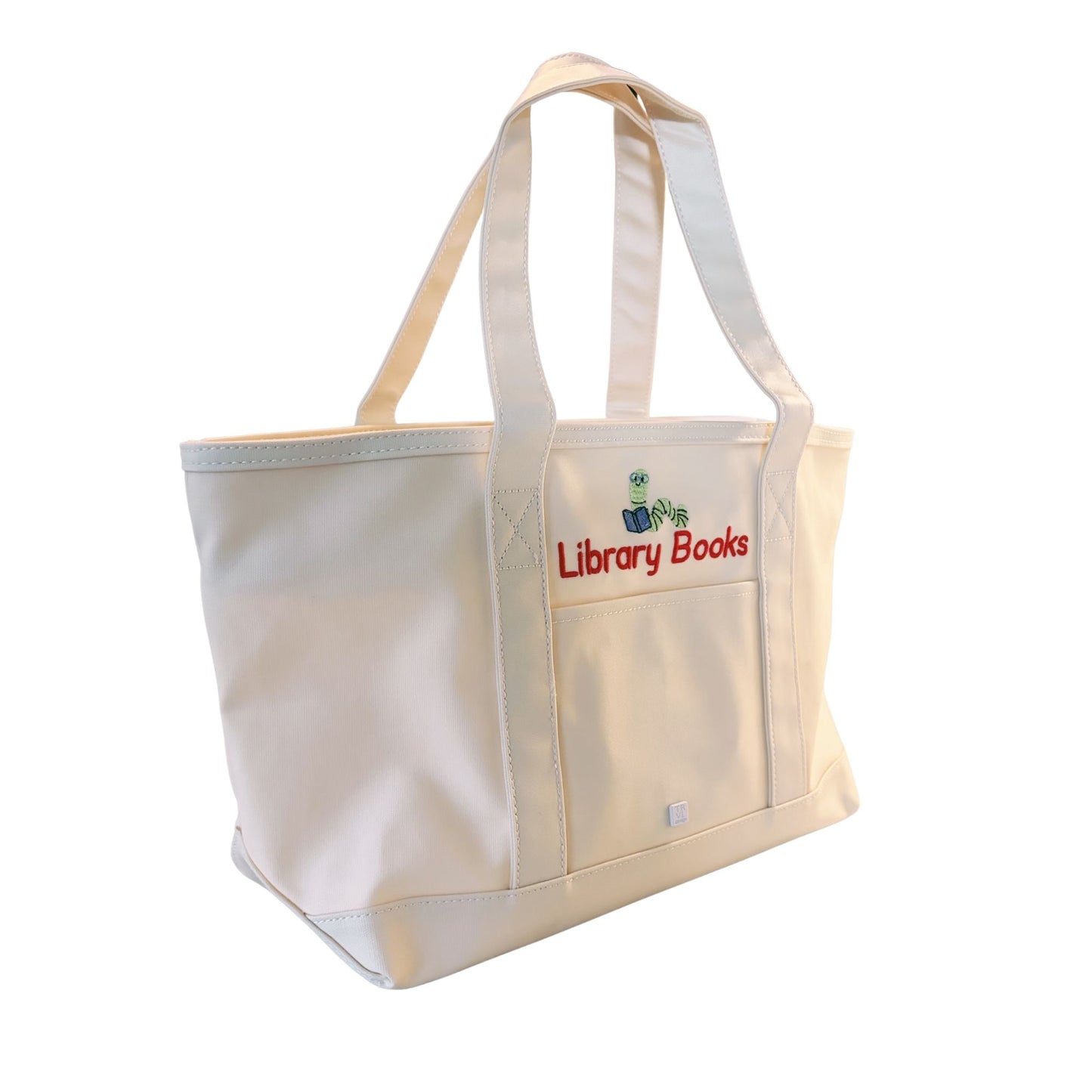 Coated Canvas Library Book Tote