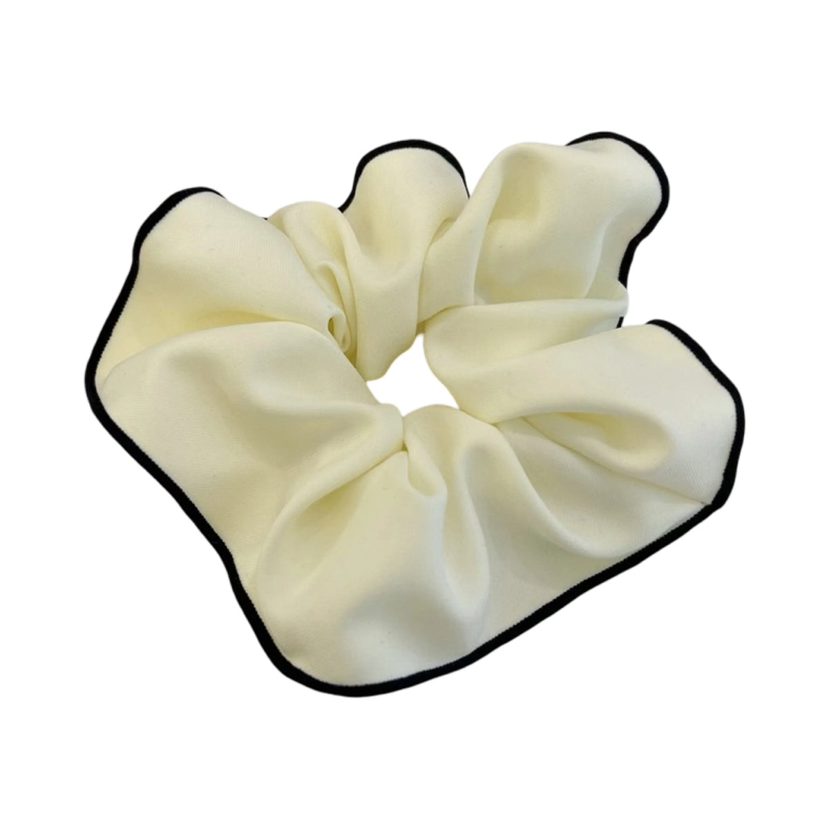 Monogrammed Oversized Piped Scrunchie