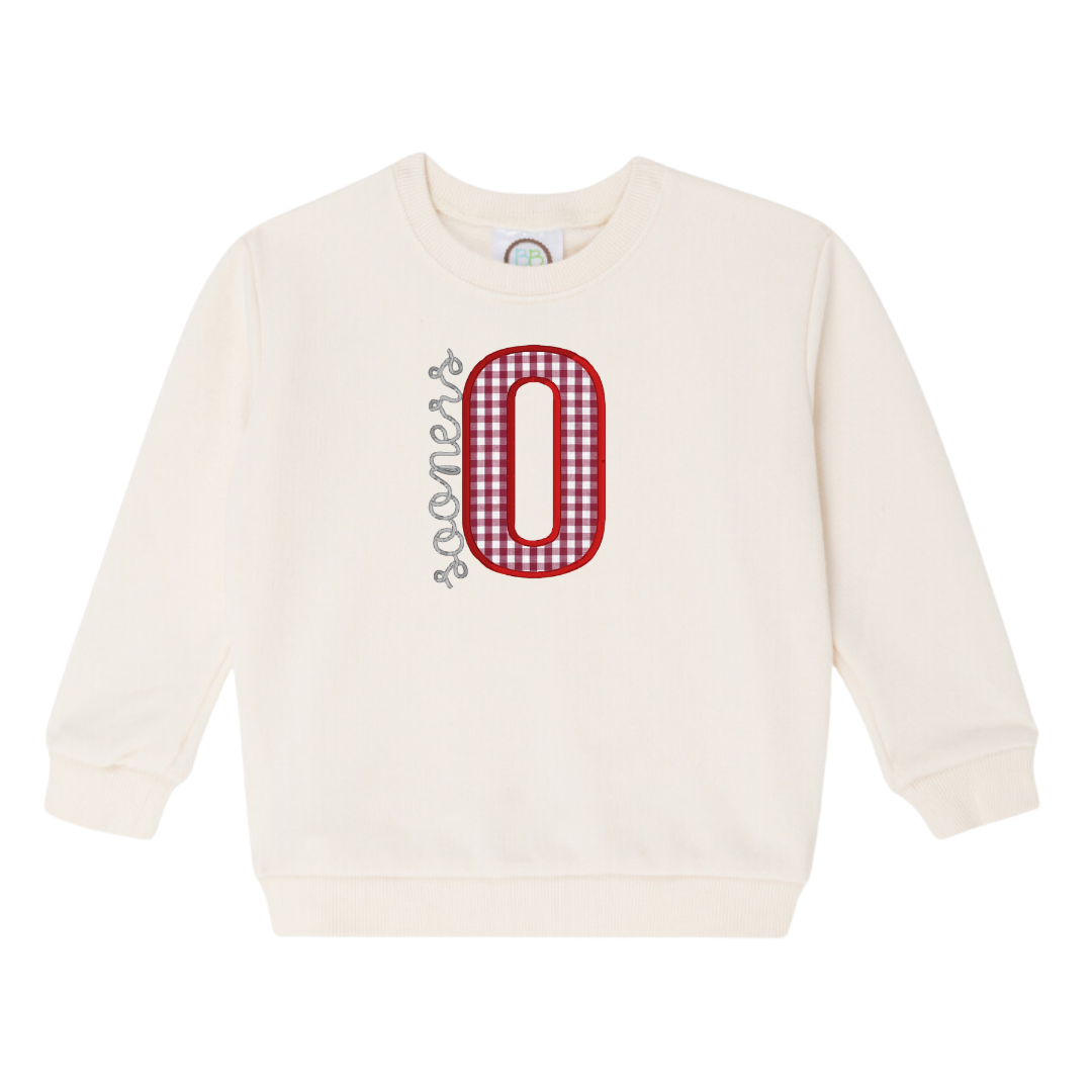 Kids Applique Game Day Sweatshirt