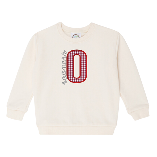 Kids Applique Game Day Sweatshirt