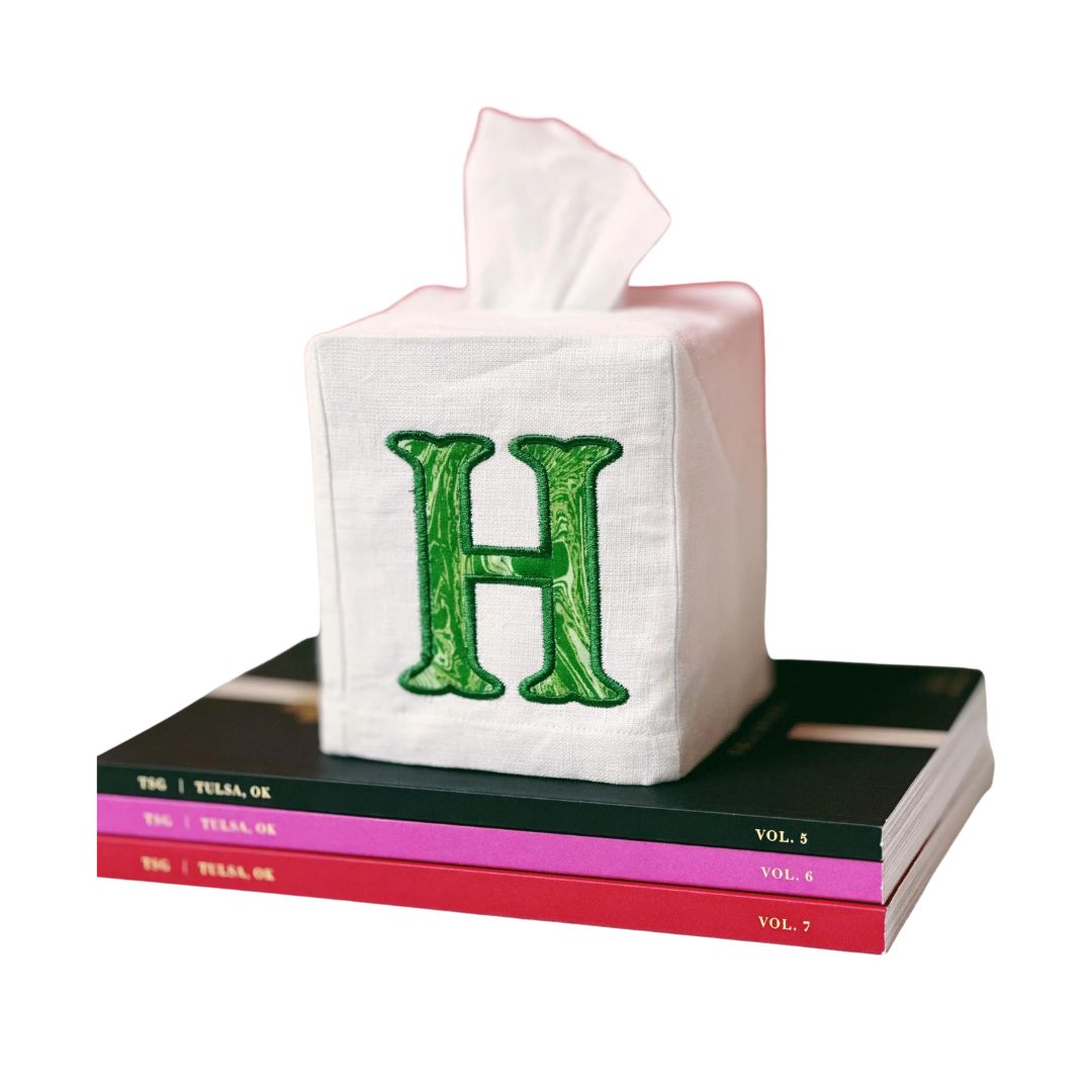 Linen Tissue Box Cover