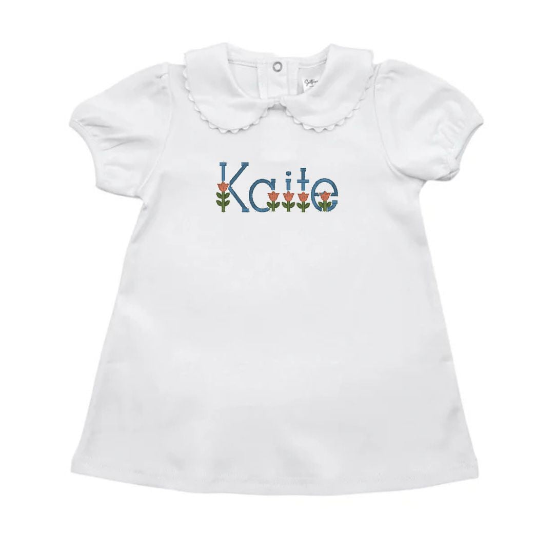 St. Patrick's Day Scalloped Collar Dress