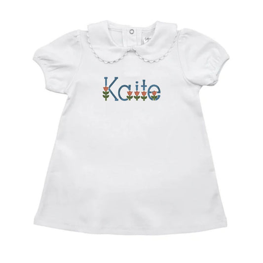 St. Patrick's Day Scalloped Collar Dress