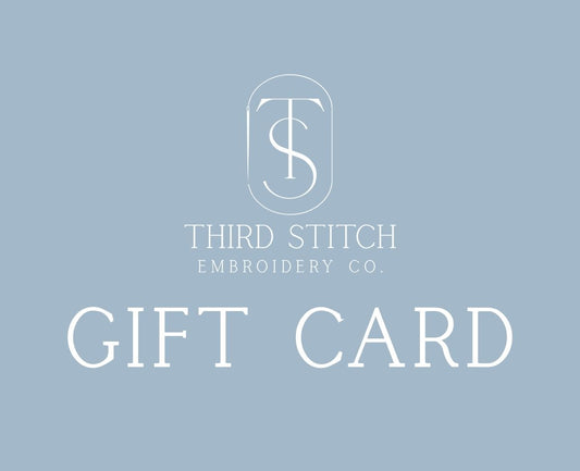 Third Stitch Embroidery Gift Card