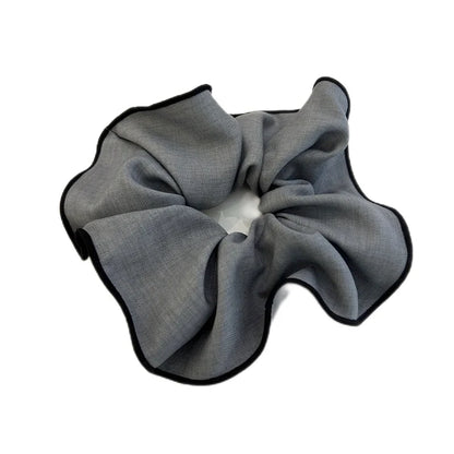 Monogrammed Oversized Piped Scrunchie