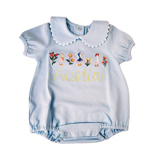 Spring Day Scalloped Collar Bubble