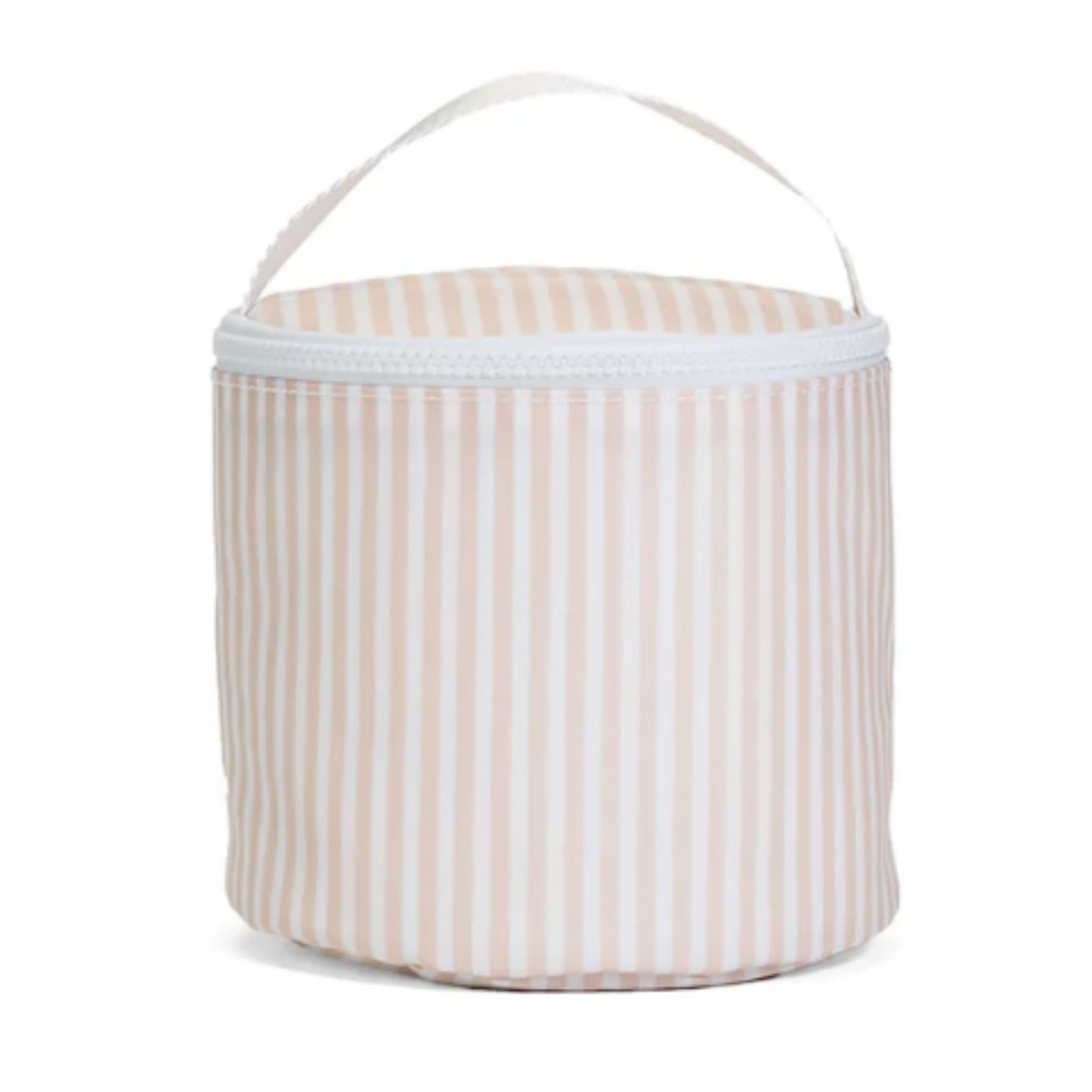 Snack back with beige stripes